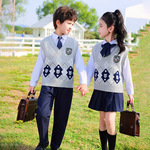 男女童毛衣马甲礼服小学生春秋英伦风校服班服幼儿园园服钢琴表演