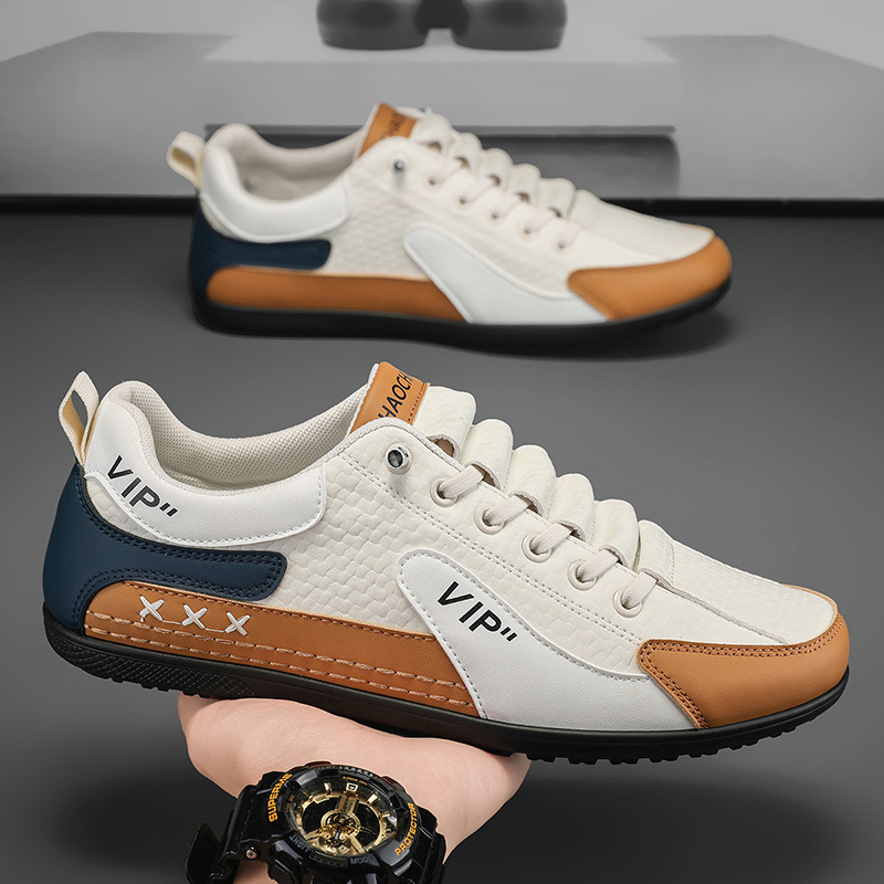 Men's Slip-On Casual Sneakers, Leather Surface, Waterproof, Non-Slip, Soft Sole, Versatile Loafers, Men's Low-Top Cross-Border Shoes Men's Slip-On Casual Sneakers, Leather Surface, Waterproof, Non-Slip, Soft Sole, Versatile Loafers, Men's Low-Top Cross-Border Shoes