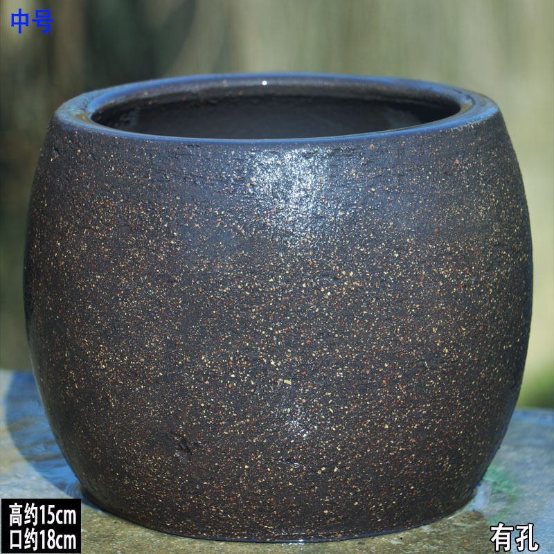 养鱼过滤切割流水罐循环增氧净水陶瓷流水缸古法养鱼小号流水中式|undefined