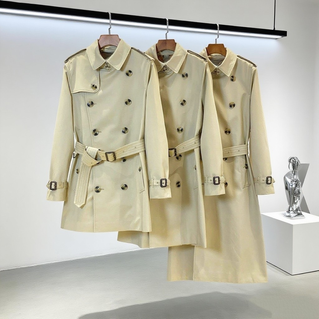 BBR男士经典款 肯辛顿卡姆登切尔西风衣 BUR嘎巴甸双排扣 B家大衣