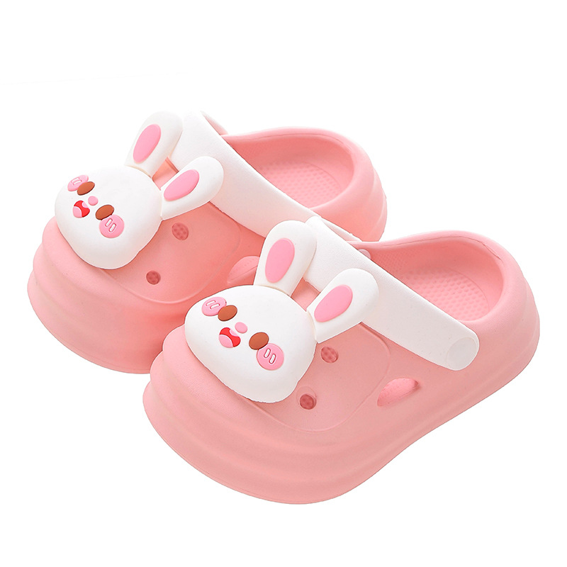 Niños zapatos de agujero lindos dibujos animados princesa niñas zapatillas frías de verano para niños de interior EVA resbaladizo bebé niño