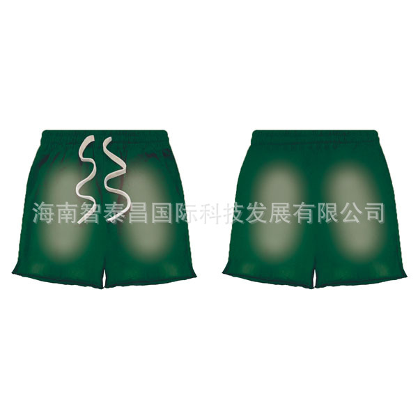 스프레이 말 반바지-그린