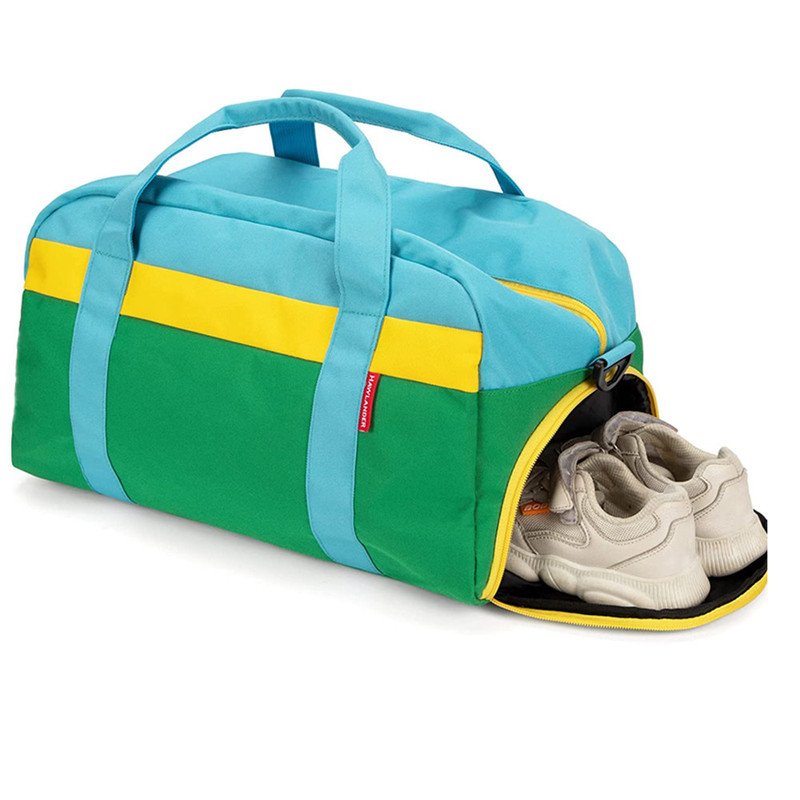 Cross-border new children's luggage bag suitable for boys and girls school practice or overnight travel Green Travel Bag