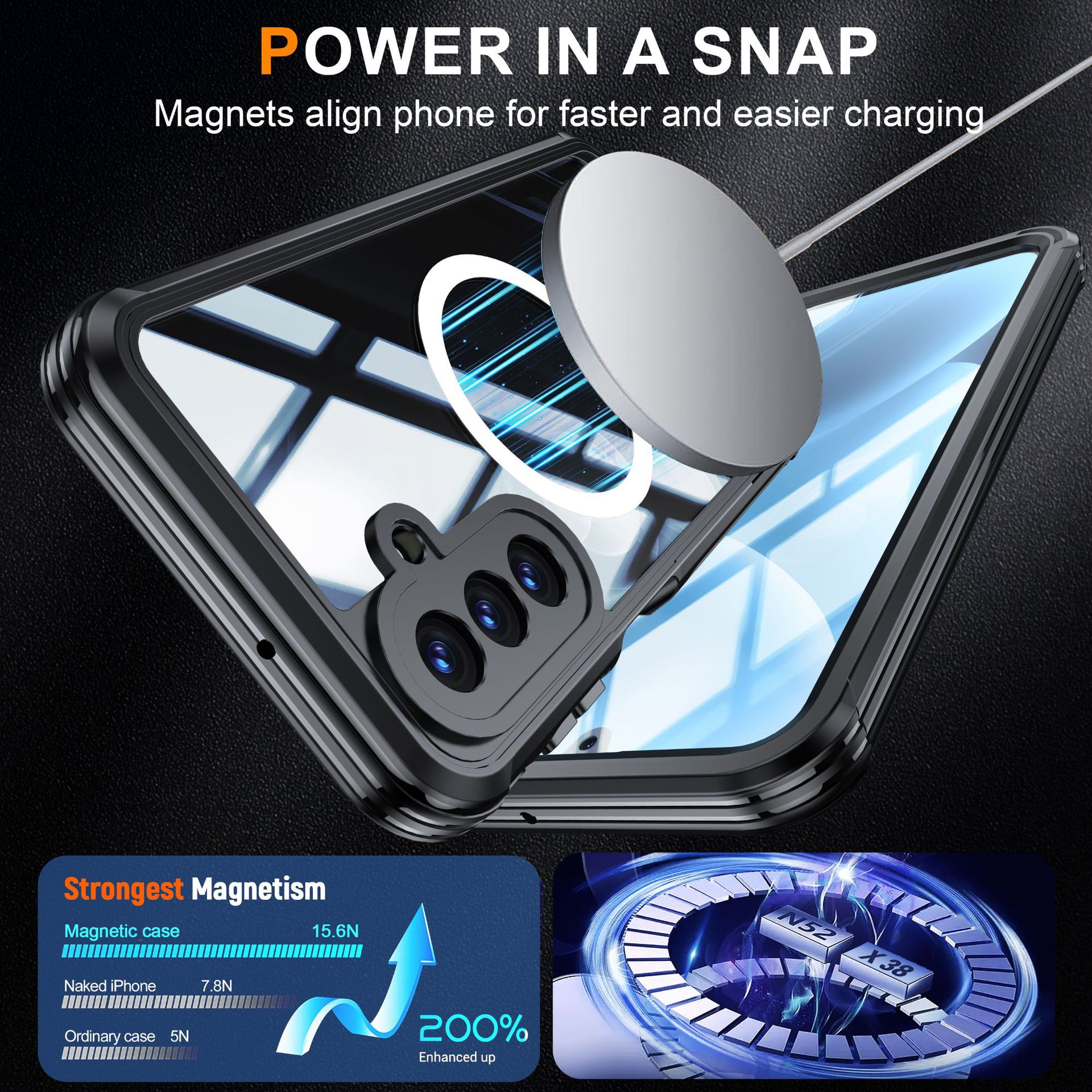 Funda de vidrio antichoque con protector de pantalla samsung a17_voghion.com