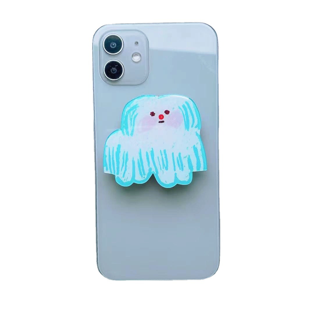 Dropping glue desktop shaped acrylic cartoon dinosaur airbag air cushion retractable phone holder_voghion.com