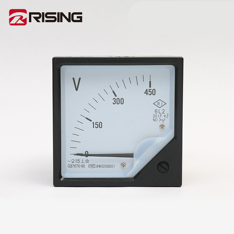交流电压表 DC0-450V 6L2 方形高精度指针式测量仪表