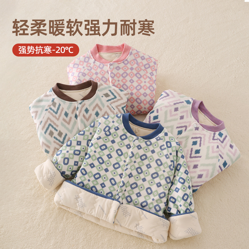 儿童棉袄内胆德绒小学生初中生加厚棉衣男童女童保暖外套校服神器