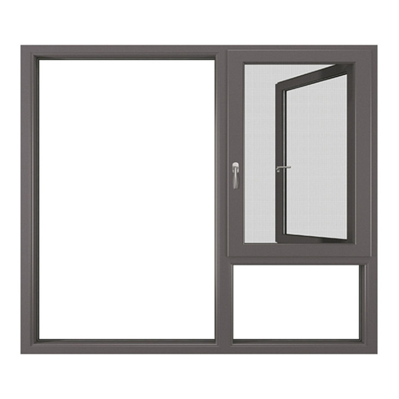 High-end Foshan broken bridge aluminum system doors and windows soundproof casement windows bedroom aluminum alloy doors and windows closed balcony floor windows