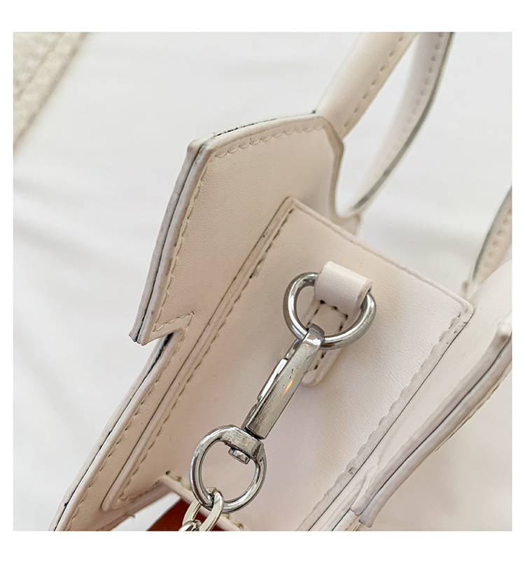 Women's Pu Leather Solid Color Clothes Cute Square Magnetic Buckle Handbag Crossbody Bag display picture 47