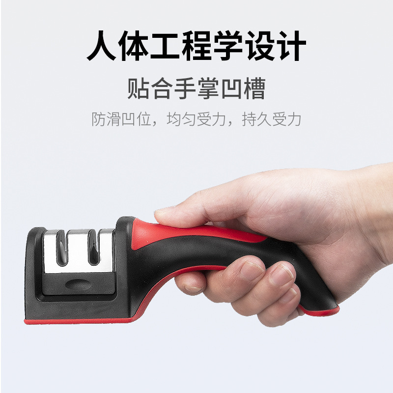 Dos secciones afilador de cuchillos simple afilador de piedra afilador de cuchillos artefactos de afilador rápido doméstico de afilador de cuchillos de cocina