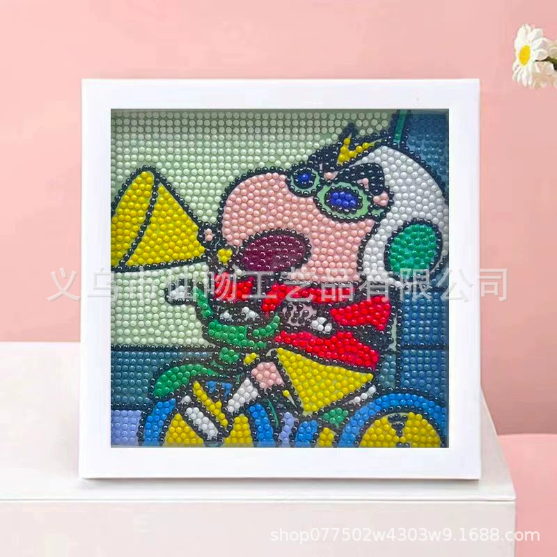DIY-набор для алмазной мозаики 17×17 см, пластиковая рама, дизайн щенок, полный набор инструментов для кладки