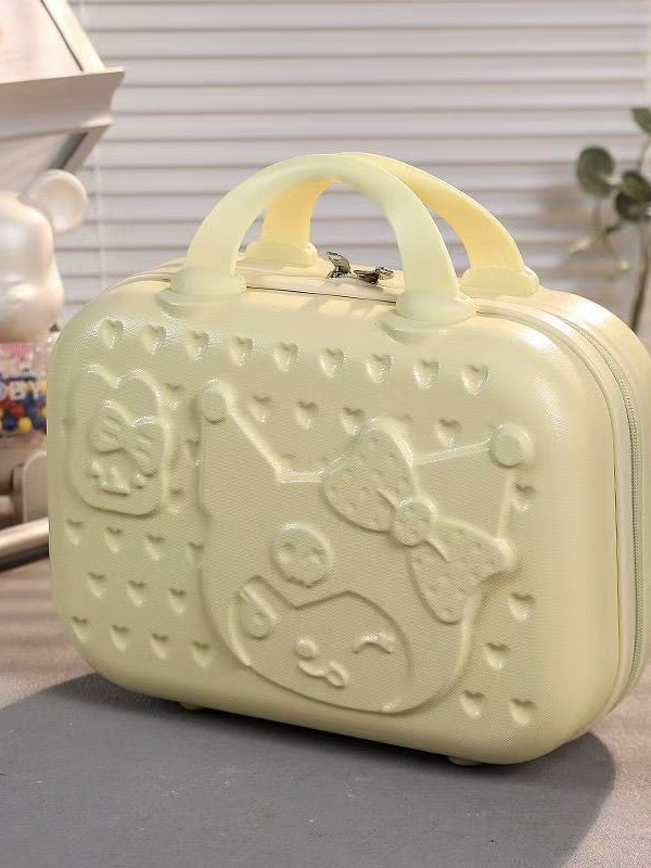 Estuche de maquillaje lindo de moda de 14 pulgadas, estuche pequeño, estuche ABS, bolso de maquillaje para mujer, bolso de boda, pedido de moda