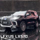Car to 1:24 Lexus LX570 alloy car model simulation off-road vehicle ornaments children's toy car wholesale