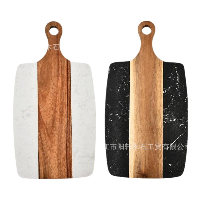 Amazon mármol empalme acacia tabla de cortar tabla de cortar bistec comida occidental fruta tabla de cortar tabla de cortar queso en stock