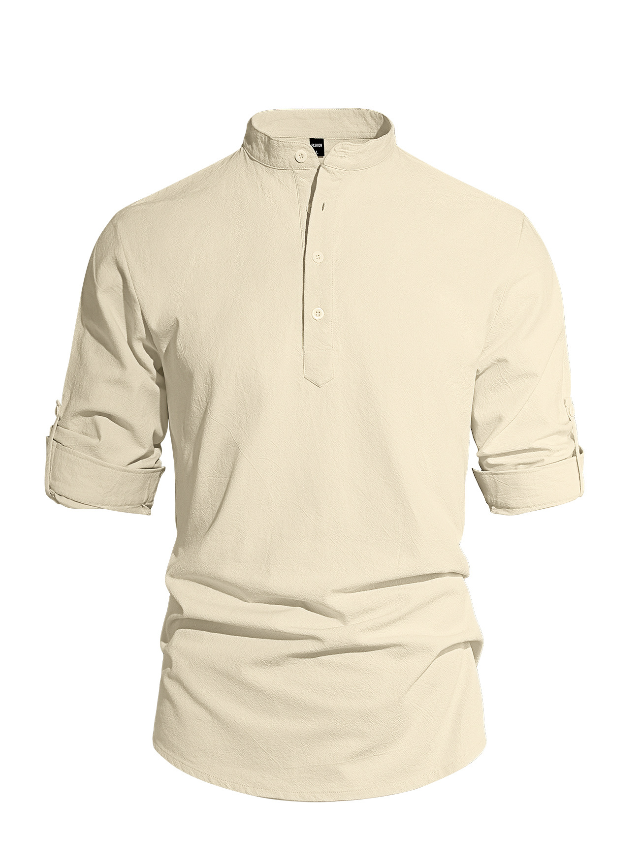 Amazon nueva camisa de hombre de color sólido, camisa de algodón de manga larga, camisa de comercio exterior de moda casual de tamaño grande, hombre