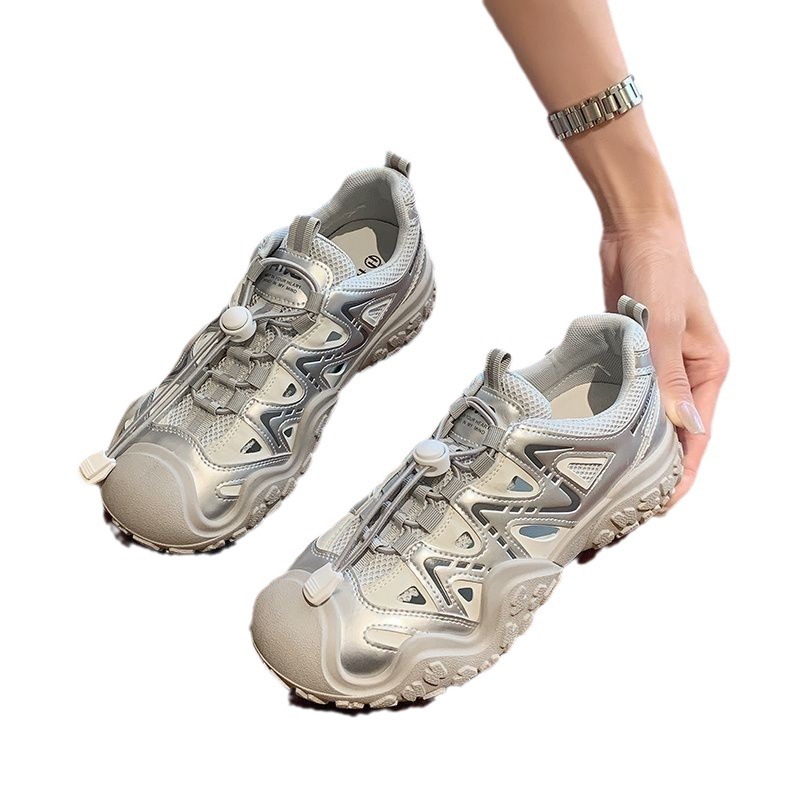 Moda al aire libre hueco zapatos casuales para mujeres 2024 verano nuevos zapatos feos zapatos de correr zapatos de montaña papá