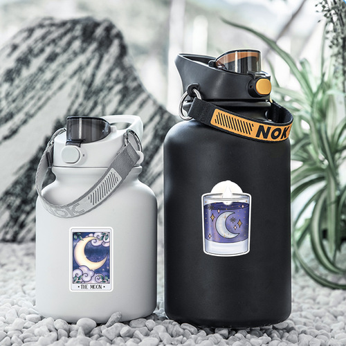 50 colorful magic graffiti stickers for mobile phones, water cups, computer decoration stickers, waterproof children's cartoon stickers wholesale