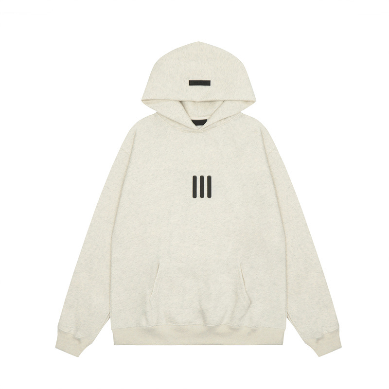 FOG ESSENTIALS letras de silicona estereoscópica hombres y mujeres americanos camisa con sudadera con sudadera con sudadera image 45