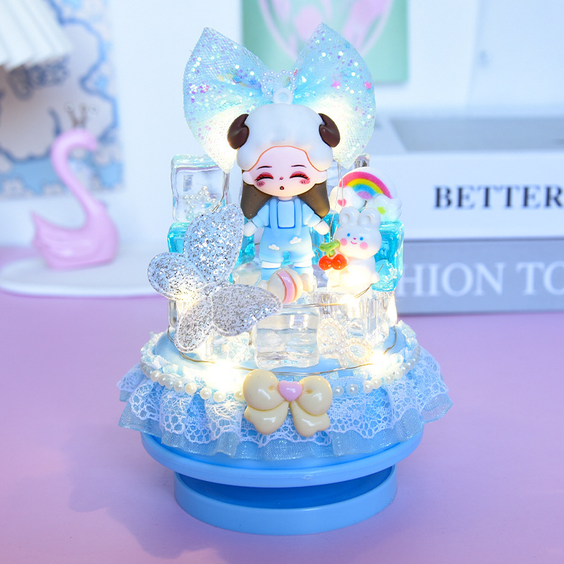 女の子 DIY 手作りクリーム接着剤材料パッケージギフトボックスセットクリエイティブ手作りショップ教育屋台おもちゃ卸売|undefined