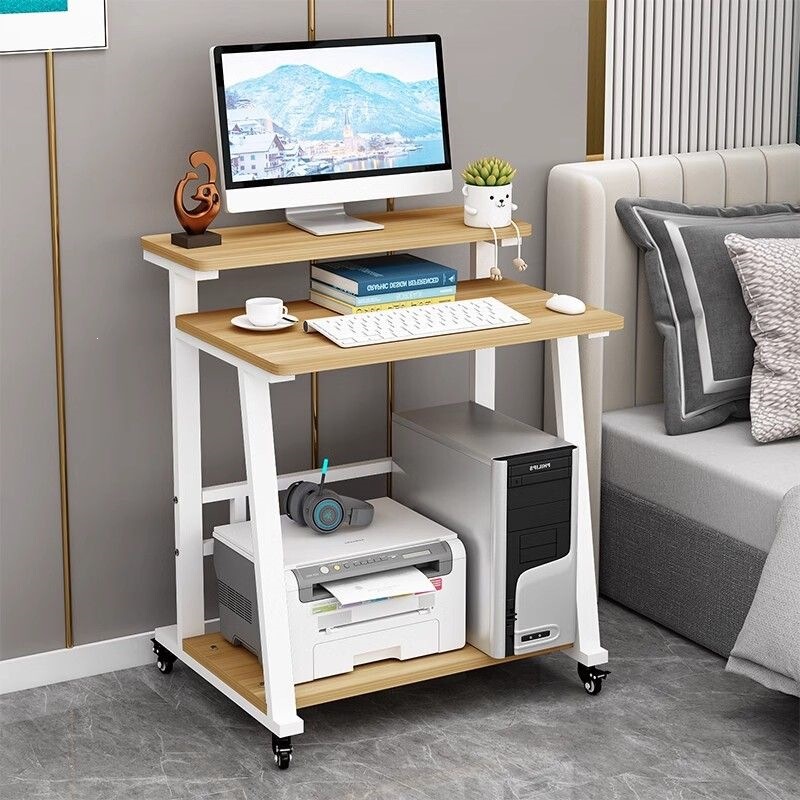 Small Apartment Movable Bedroom Computer Desk Study Writing Desk Gaming E-Sports Office Desk Small Apartment Movable Bedroom Computer Desk Study Writing Desk Gaming E-Sports Office Desk