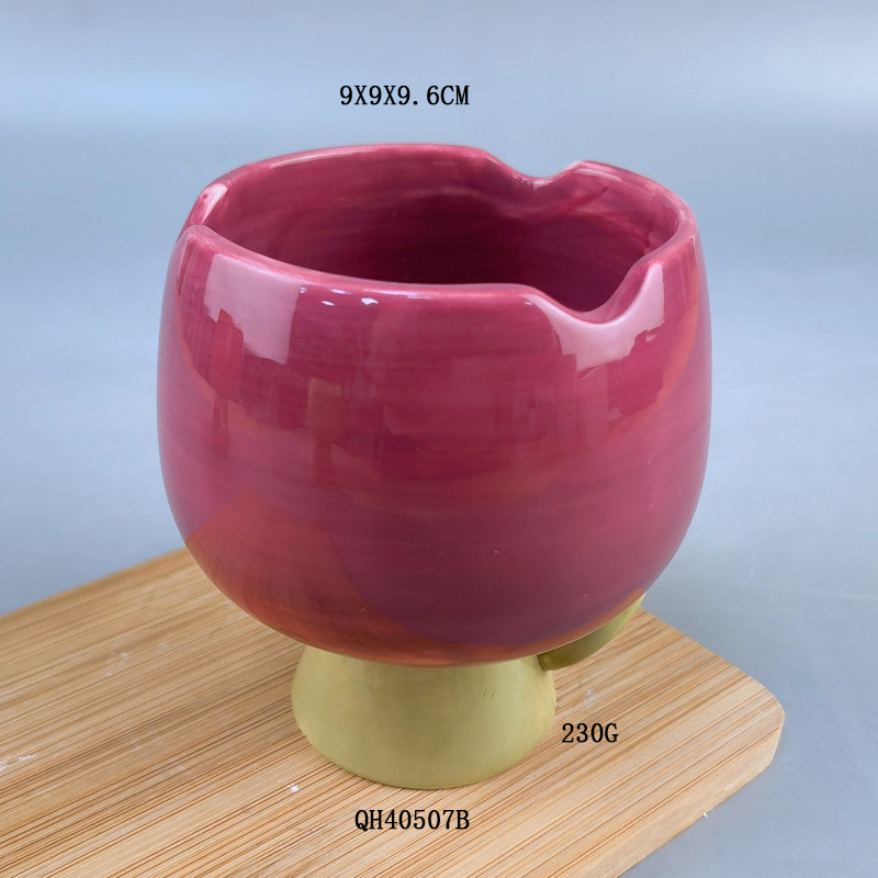 Customizado creativo flor de cera de incienso taza alta fragancia interior simple hecha a mano cerámica cera de soja acompañante regalo