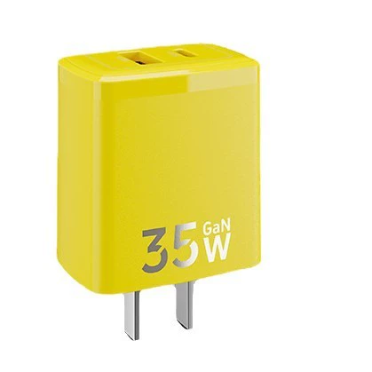 Зарядное устройство GAN 35W на нитриде галлия, подходит для Apple/Android, двойной порт для быстрой зарядки планшета