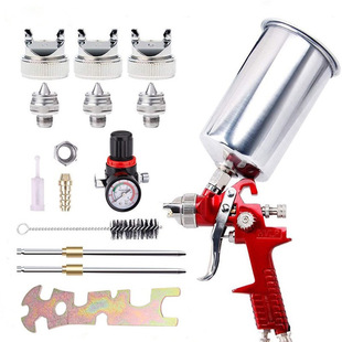 Cross-Border Spray Paint Gun Pot Multi-Function Multi-Caliber Paint Spray Gun Furniture Car Pneumatic Spray Gun Aluminum Pot Set