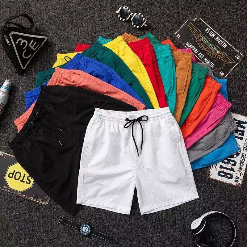 Factory Wholesale! New Style Loose Casual Shorts in Candy Colors, Five-Point Pants, Export Sports Quick-Dry Thin Beach Shorts