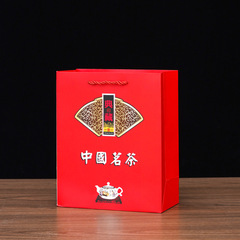 中國茗茶手挽袋通用加厚茶葉罐紙提空環保禮品紅茶包裝袋子德創