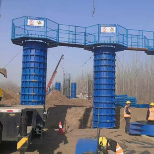 Bridge Pit Combined Pier Platform Safe Operation High-Altitude Operation Construction Passage Cover Beam Platform