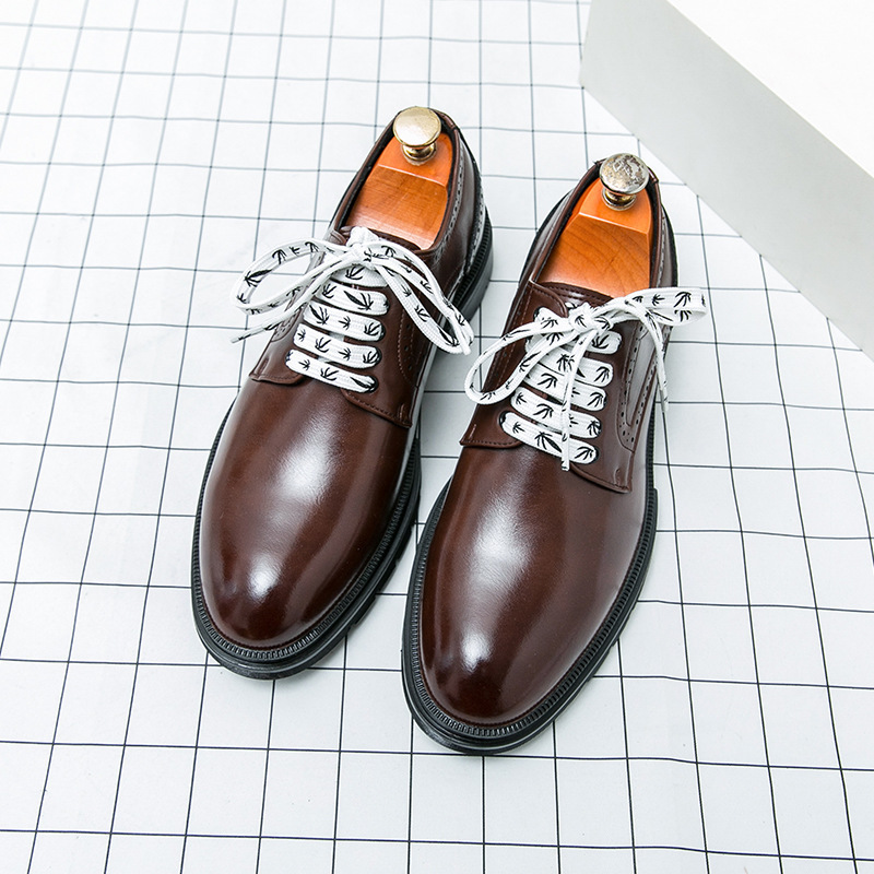 Transfronterizos 46 zapatos de cuero de hombre primavera y otoño 2024 correa de negocios vestido de novio zapatos de boda