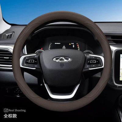 Steering wheel cover Eight 5X/3X Arrizo 8 - exclusively-for-chery-round-all-brown-default