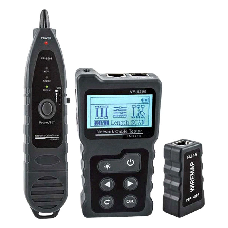 Тестер сетевого кабеля 8209 для международной торговли, трассировщик проводов LAN Ethernet
