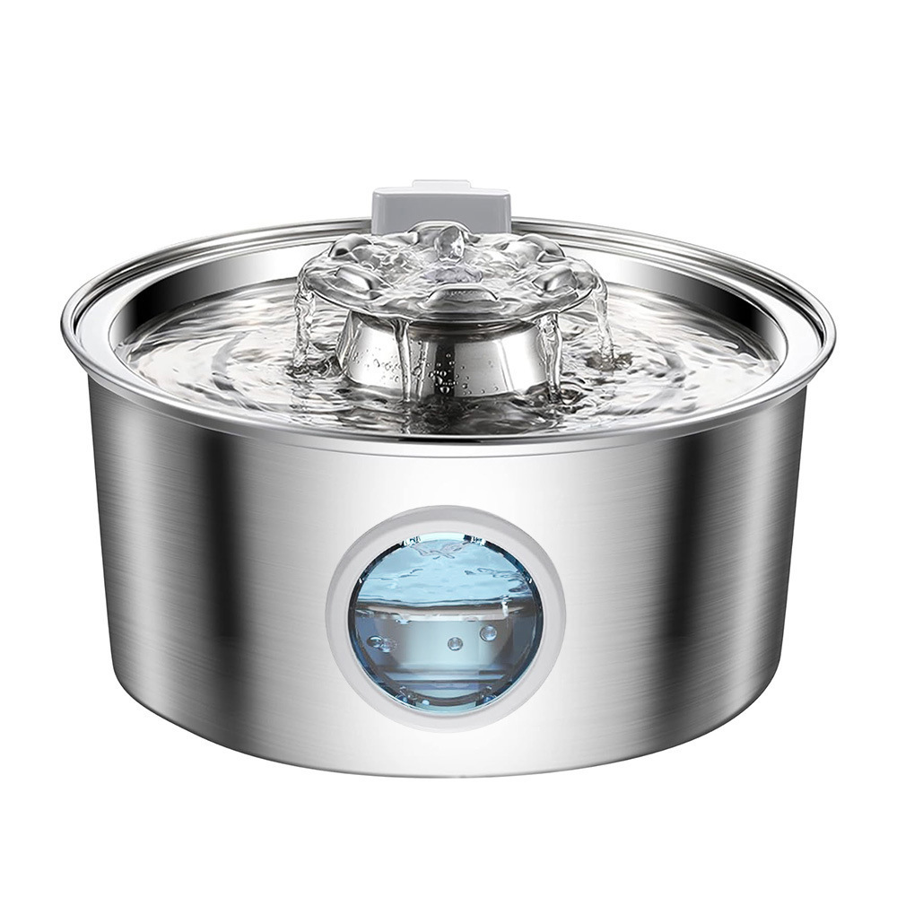 Amazon de acero inoxidable inteligente para bebidas de mascotas 3.2L filtro de circulación automática de gran capacidad alimentador de agua para gatos y perros