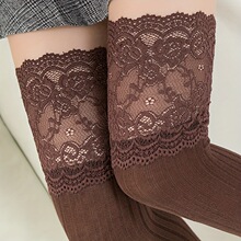 W 61028 Lace over the knee stockings ��˿��ϥ��Ͳ��羳