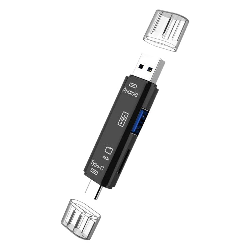 Fábrica privada modelo USB2.0 lector de tarjetas tipo-c Android teléfono móvil ordenador multifunción OTG2.0 TF/USB flash disk
