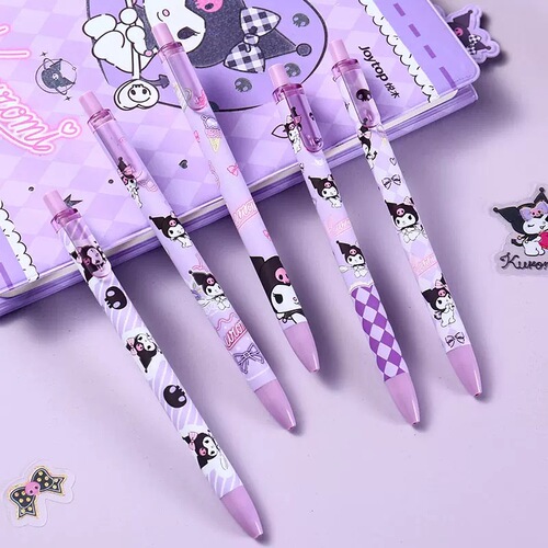 Joytop Sanrio Limited Press Gel Pen Children's Cute Cartoon Kuromi Cinnamon Dog Co-branded Model