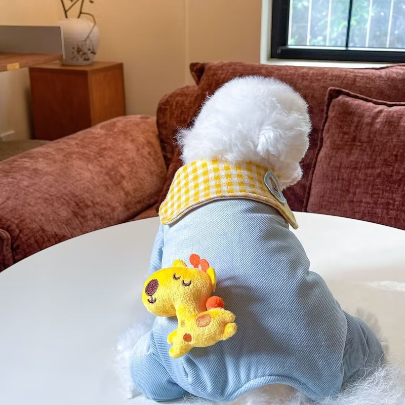 秋冬の厚いペットの4足は腹の小さい鹿のペットの服のマルジスの犬の服を包んで熊の猫の服に比べます。|undefined