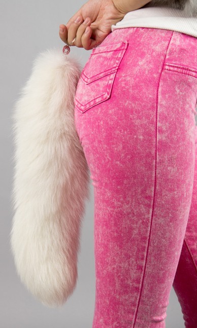 2023 zorro rojo adornos accesorios sexy cola real piel zorro cola danza accesorios imán anal plug