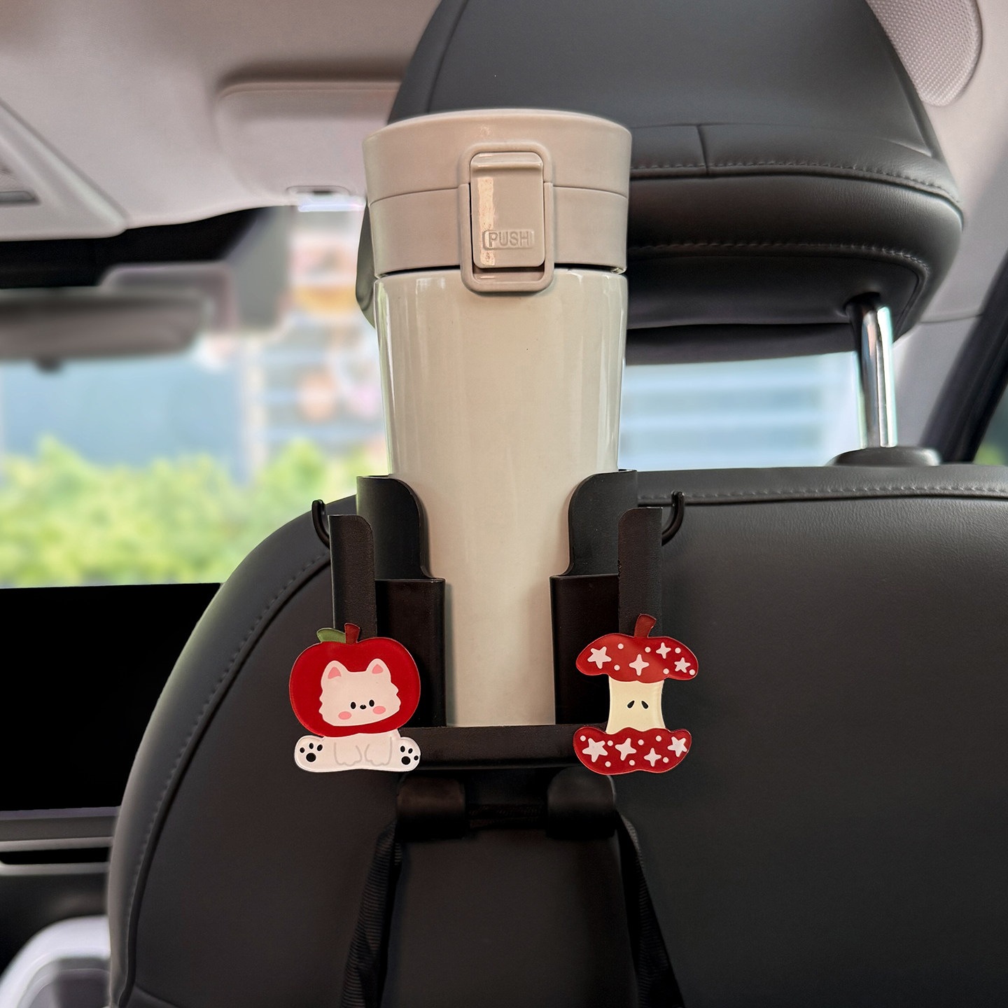 2026 New Model Car Hook Drink Cup Holder Multifunctional Storage Box for Car Seat Back Cute for Women