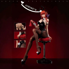【新モデル】マキマバニーガール フィギュア 1/4 特大黒シルクギフト美少女二次元ホットモデル