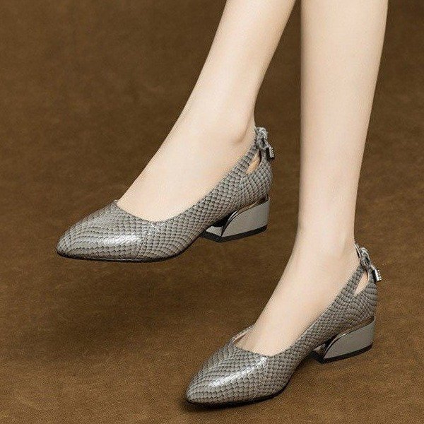 Cross-Border spring new Korean style fashion pointed toe slip-on platform fashion casual plus size women's low-cut women's shoes