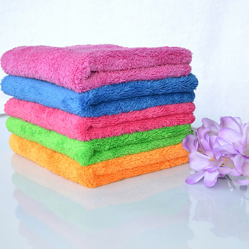 Dongyang floor wipe towel absorbent floor double-layer thickened housework cleaning cleaning towel cleaning cloth coral velvet rag