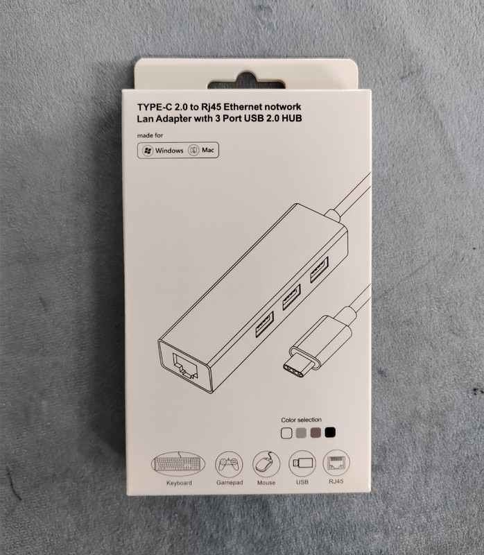 ドライブレスtype-c百兆ネットワークカードusb2.0hub type-c回転rj45ネットワークポート2.0百兆ネットワークカード + hub|undefined