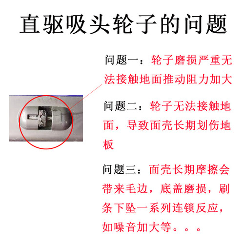 Suitable for Dyson vacuum cleaner electric floor brush suction head bottom plastic wheel bearing v6v7v8v10 repair accessories