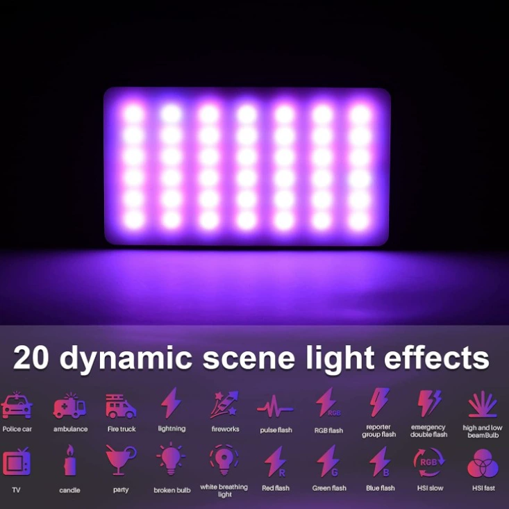 Светодиодная подсветка для телефона M140, RGB и трёхцветная, клип/ремешок для камеры и видео