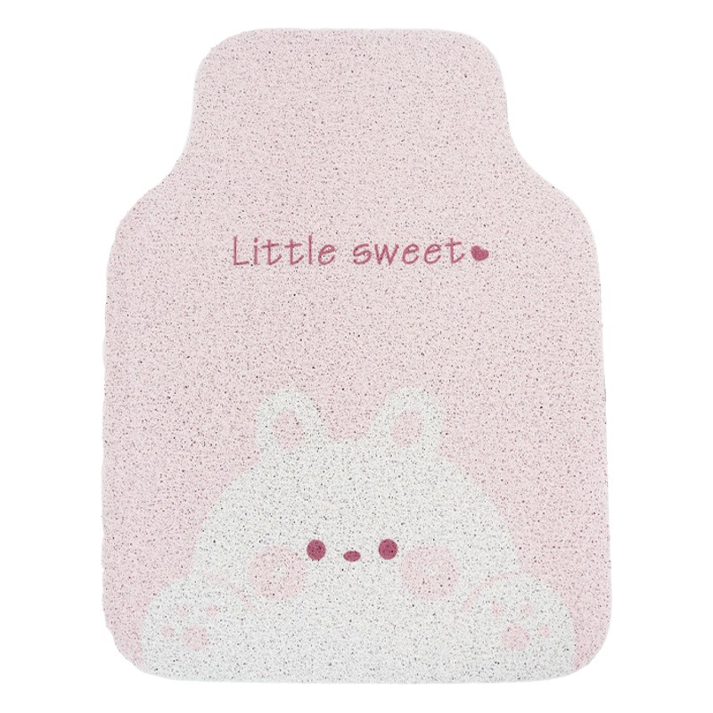 Fat Rabbit Car Floor Mats Dirty Resistant Wire Ring Non-Slip Wear-Resistant Car Floor Mats Neutral Cartoon Car Floor Mats
