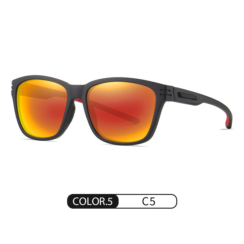 Nuevas gafas de sol polarizadas S12105 Gafas de sol deportivas de ocio de dos colores TR para hombres Gafas de sol de conducción de protección solar al aire libre