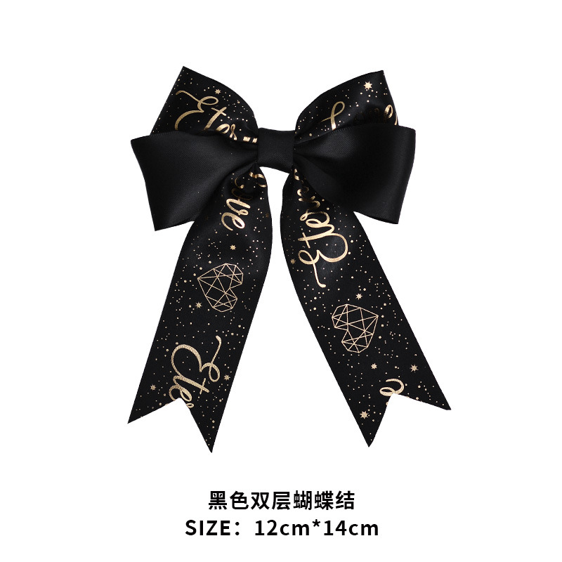 Yao Ming 2,5 cm caja de regalo de doble capa de arco de una sola orden decoración de la cinta hecha a mano DIY regalo cinta arco