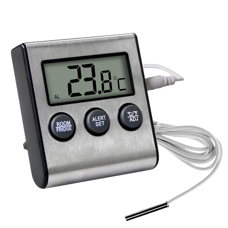 Cross-Border Household Refrigerator Thermometer Real-Time Temperature Monitoring with Alarm Kitchen Cold Storage Freezer Thermometer in Stock